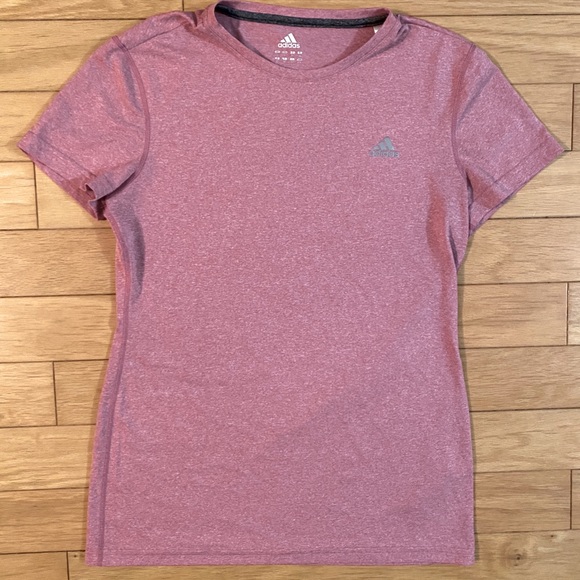Adidas pink athletic tee size M - Picture 1 of 4